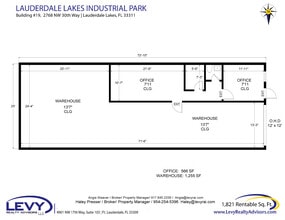 2696 NW 31st Ave, Lauderdale Lakes, FL à louer Plan d’étage– Image 2 sur 2