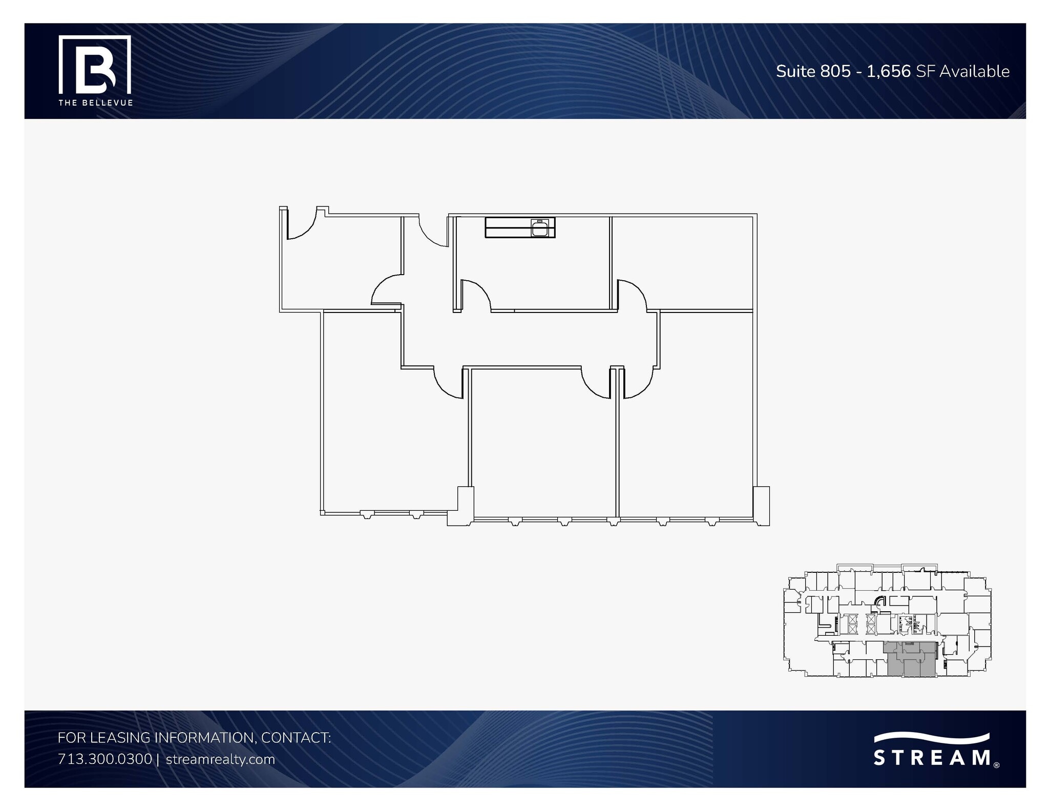 2323 S Shepherd Dr, Houston, TX à louer Plan d’étage– Image 1 sur 1