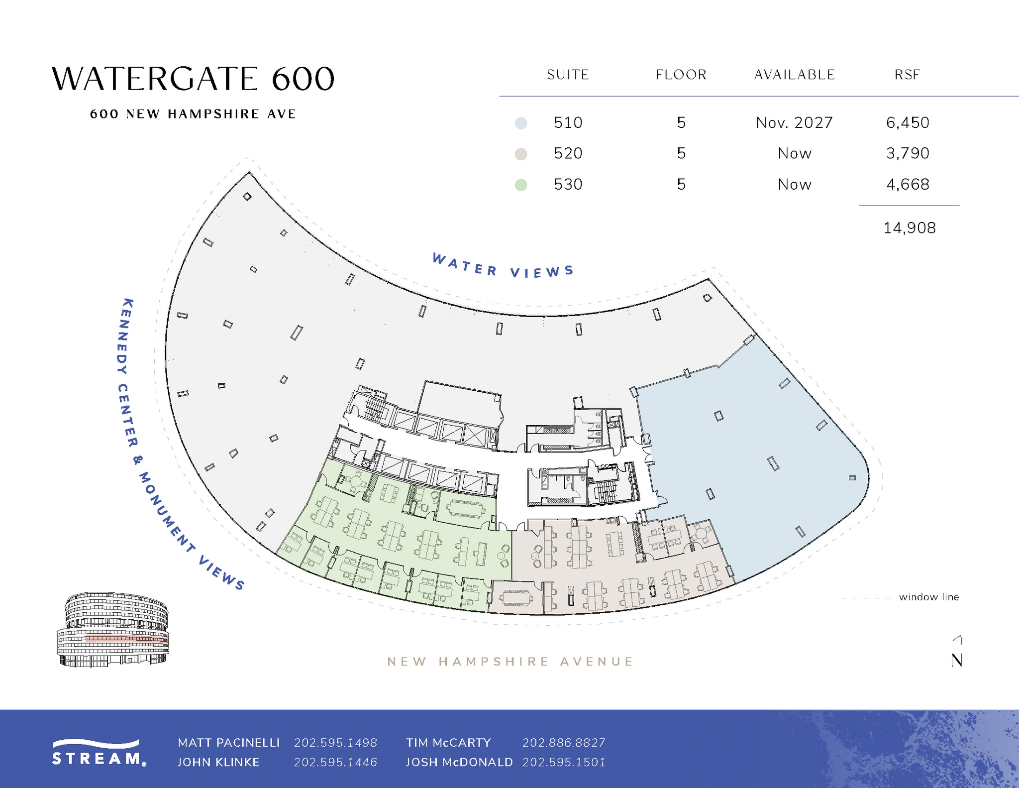 600 New Hampshire Ave NW, Washington, DC à louer Plan d’étage– Image 1 sur 1