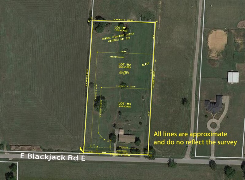 E Blackjack Rd, Pilot Point, TX à vendre - Aérien – Image 2 sur 4