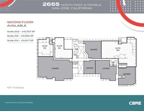 2665 N 1st St, San Jose, CA à louer Plan d’étage– Image 1 sur 3