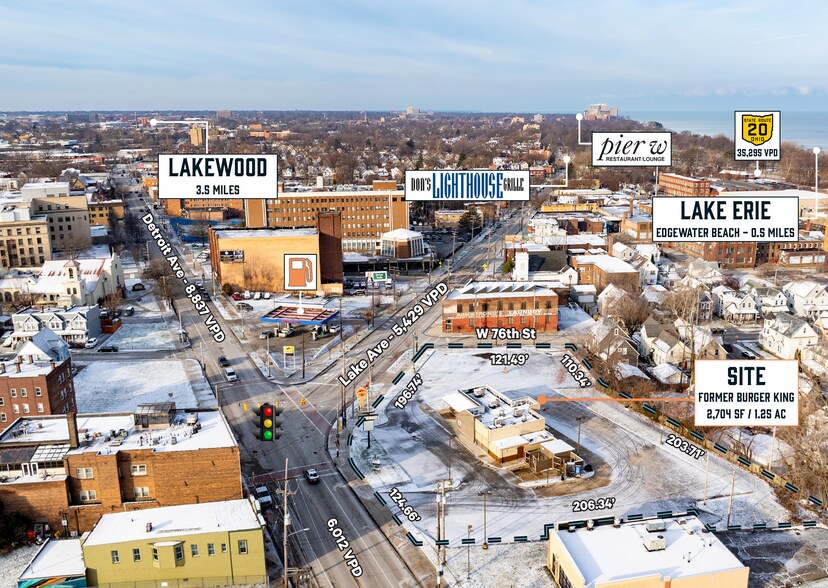 7500 Detroit Ave, Cleveland, OH à vendre - Aérien – Image 2 sur 6
