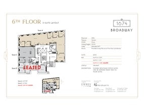 1674 Broadway, New York, NY à louer Plan de site– Image 1 sur 2
