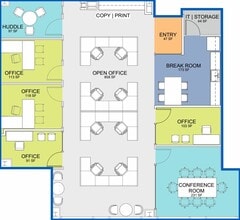 4307 Emperor Blvd, Durham, NC à louer Plan d’étage– Image 2 sur 2