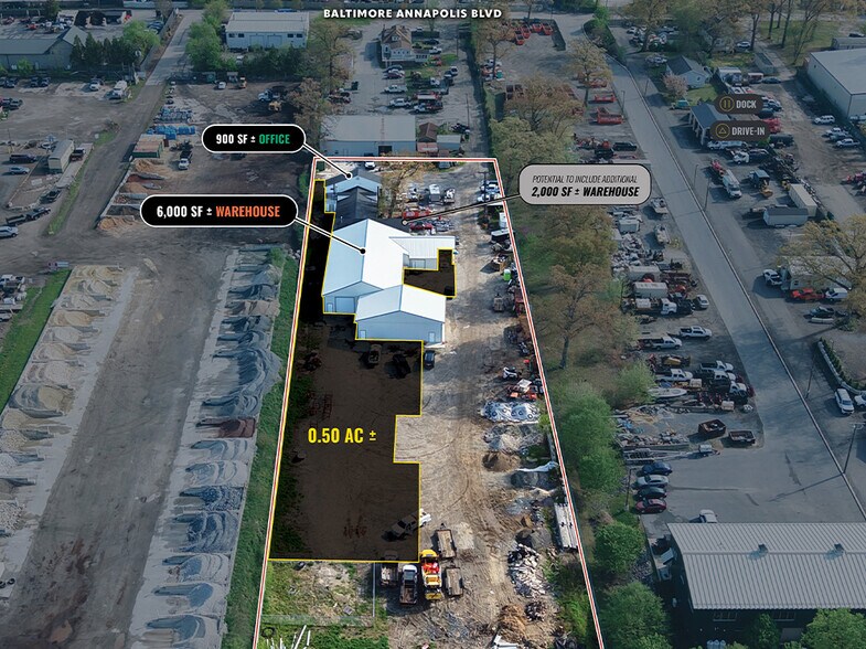 8223-8225 Baltimore Annapolis Blvd, Pasadena, MD à louer - Photo principale – Image 1 sur 9
