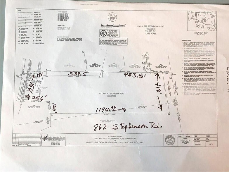 862 Stephenson Rd, Stone Mountain, GA à vendre - Plan cadastral – Image 2 sur 5