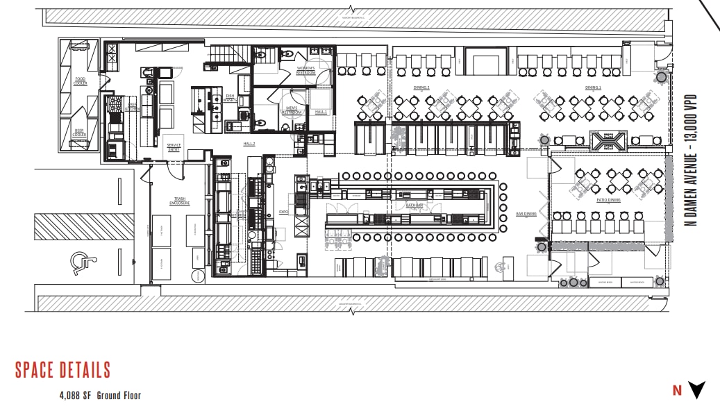 1635-1637 N Damen Ave, Chicago, IL à vendre Plan d’étage– Image 1 sur 1