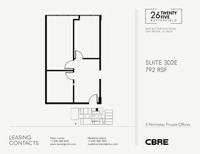 2625 Butterfield Rd, Oak Brook, IL à louer Plan d’étage– Image 1 sur 2