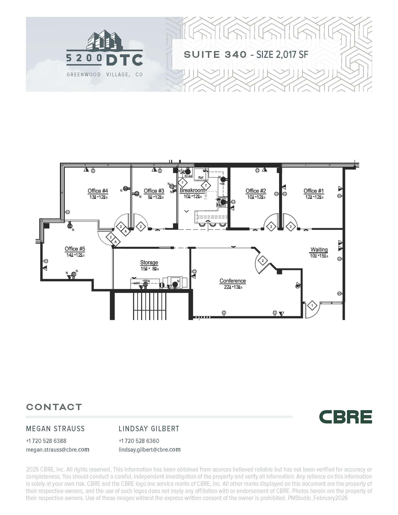 5200 Dtc Pky, Greenwood Village, CO à louer Plan d’étage– Image 1 sur 1