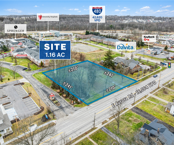 2600 E Aurora Rd, Twinsburg, OH à louer - Aérien – Image 2 sur 3