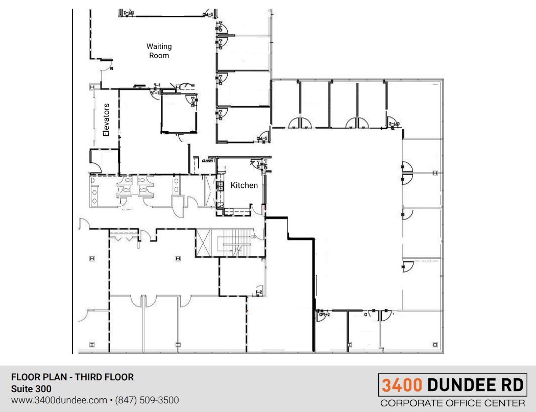 3400 Dundee Rd, Northbrook, IL à louer Plan d’étage– Image 1 sur 2