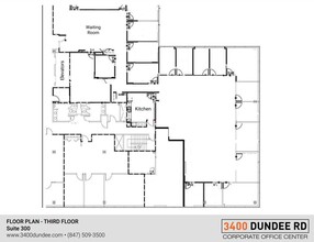 3400 Dundee Rd, Northbrook, IL à louer Plan d’étage– Image 1 sur 2