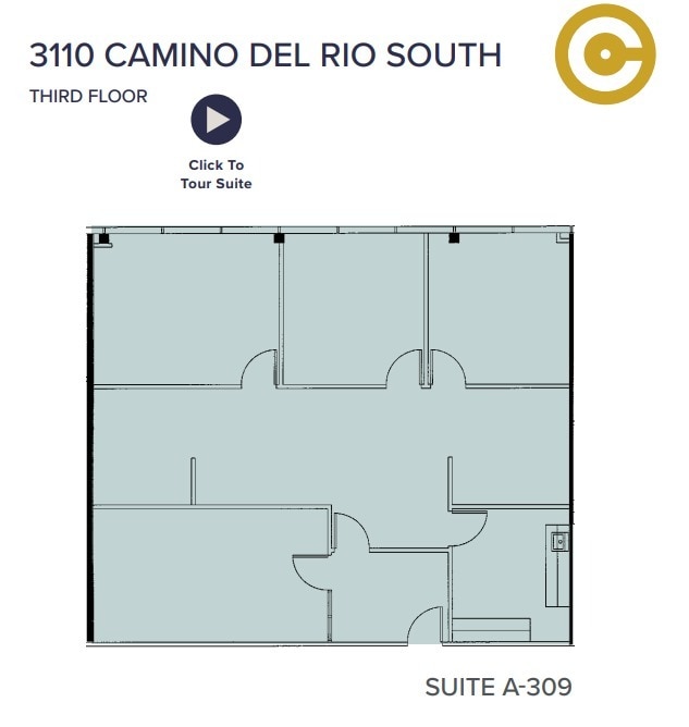 3110 Camino del Rio S, San Diego, CA à louer Plan d’étage– Image 1 sur 1