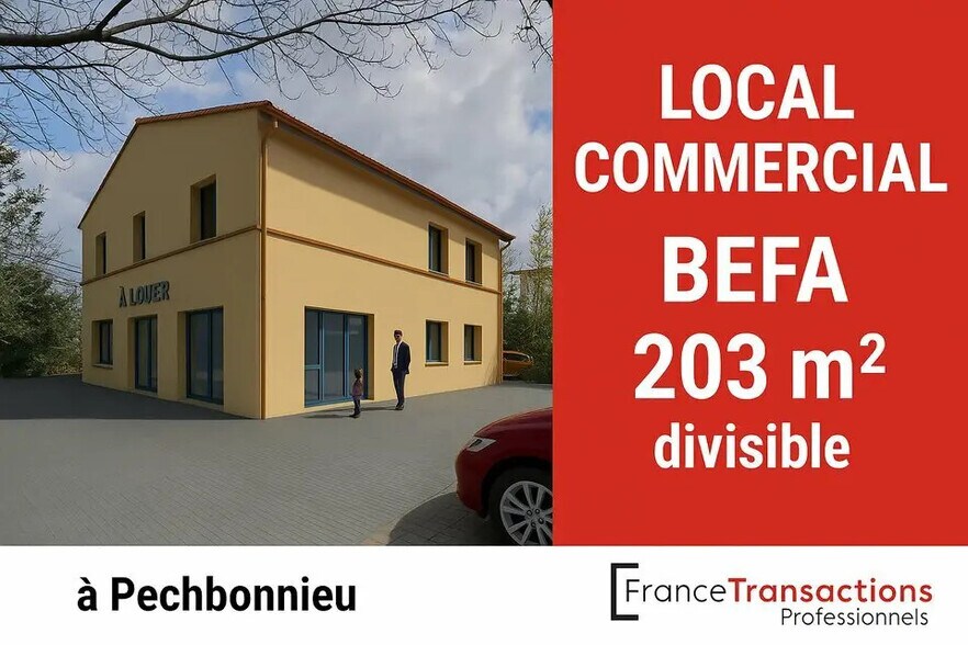 Local commercial dans Pechbonnieu à louer - Photo de l’immeuble – Image 1 sur 3