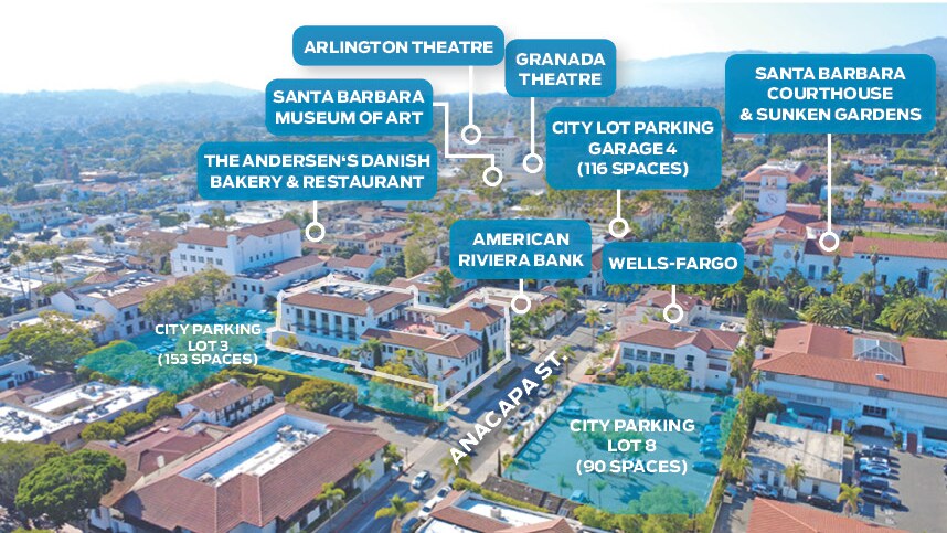 1021 Anacapa St, Santa Barbara, CA à louer - Aérien – Image 3 sur 11