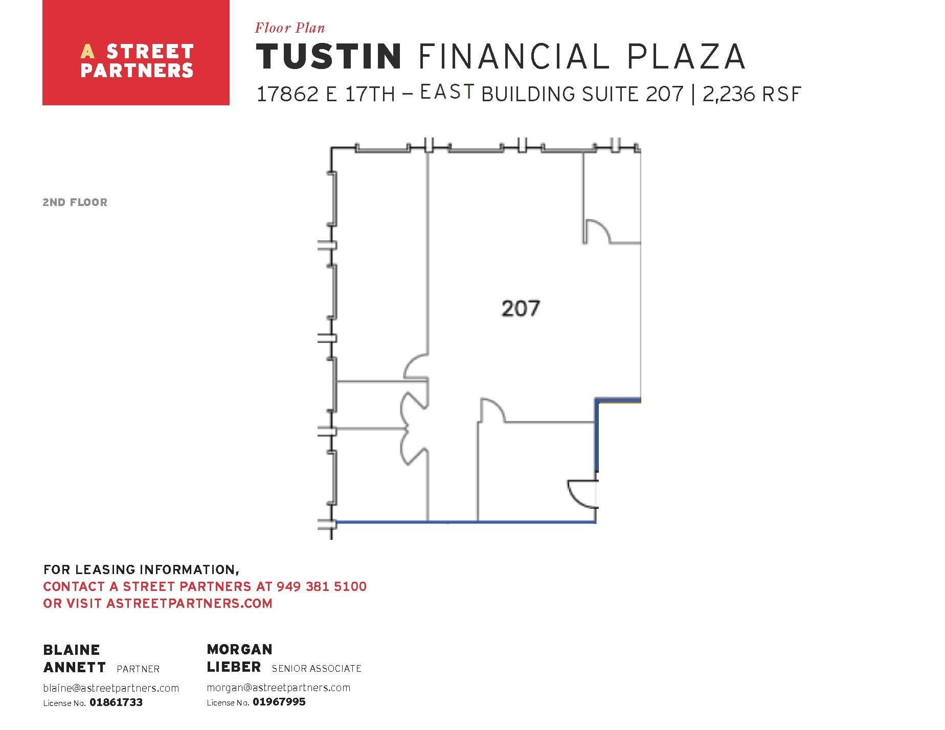 17852 E 17th St, Tustin, CA à louer Plan d’étage– Image 1 sur 1