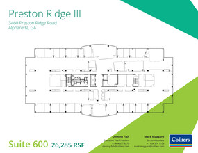 3460 Preston Ridge Rd, Alpharetta, GA à louer Plan d’étage– Image 1 sur 1