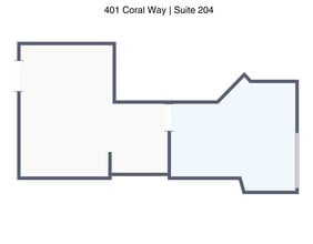 401 Coral Way, Coral Gables, FL à louer Plan de site– Image 1 sur 1