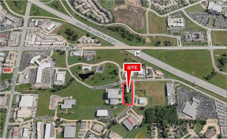 Southwest Expy Dr & N Juniper Ave, Broken Arrow, OK à vendre - Aérien – Image 1 sur 2
