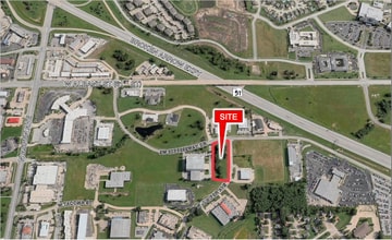 Southwest Expy Dr & N Juniper Ave, Broken Arrow, OK - Vue aérienne vue de carte