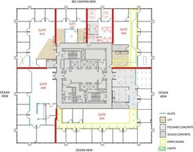 620 Newport Center Dr, Newport Beach, CA à louer Plan d’étage– Image 2 sur 8