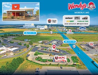 Plus de détails pour 535 E Highway 24, Moberly, MO - Local commercial à vendre