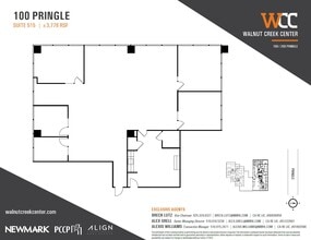 100 Pringle Ave, Walnut Creek, CA à louer Plan d’étage– Image 1 sur 1