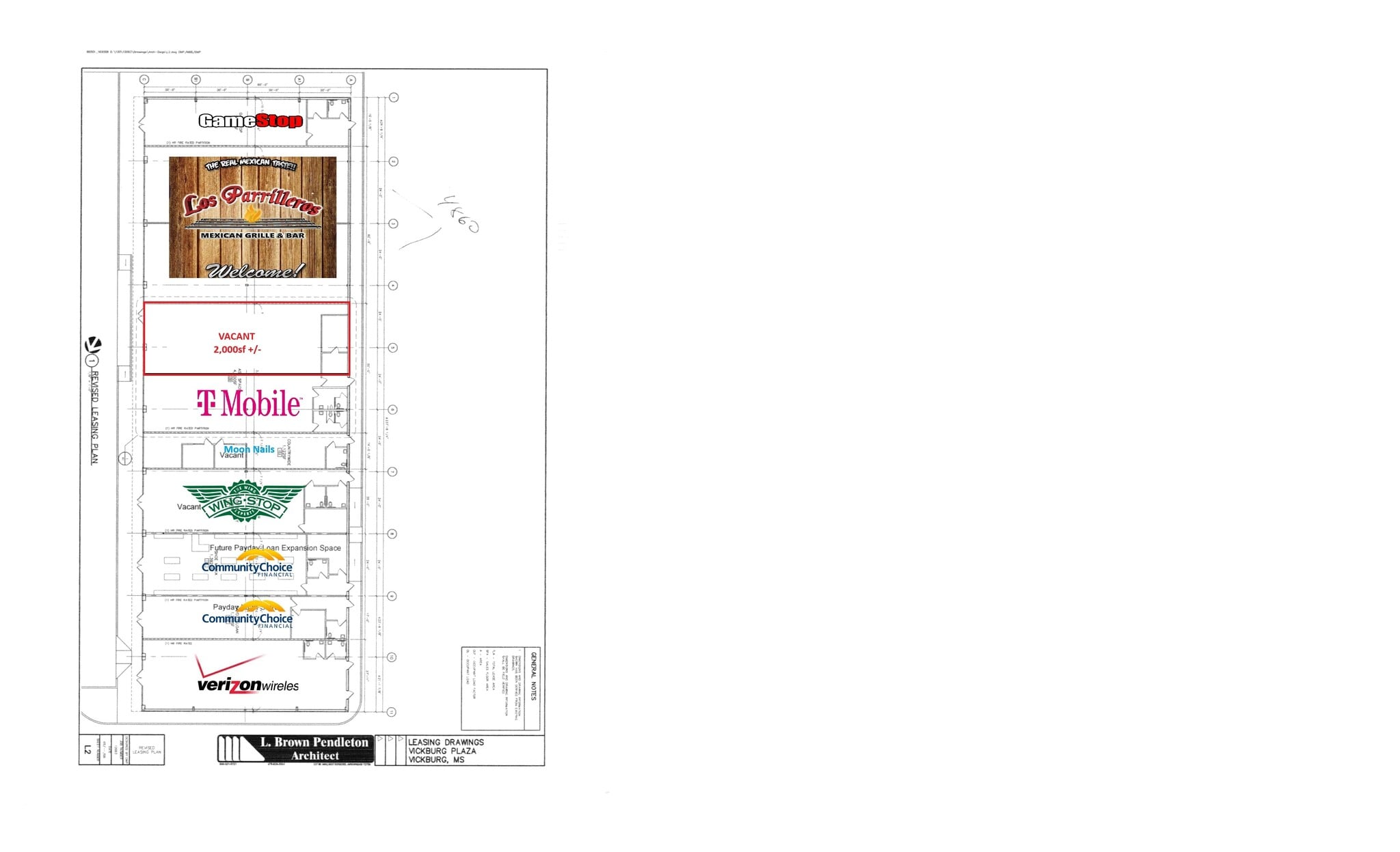 2310 Iowa Blvd, Vicksburg, MS à louer Plan de site– Image 1 sur 1