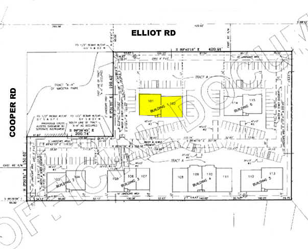 725 W Elliot Rd, Gilbert, AZ à louer - Plan cadastral – Image 2 sur 13