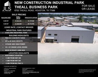Plus de détails pour 6702 Theall Rd, Houston, TX - Bureau, Industriel/Logistique à louer