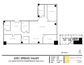 4201 Spring Valley Rd, Dallas, TX à louer Plan de site– Image 1 sur 1