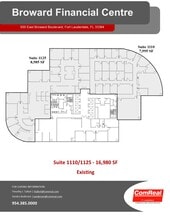 500 E Broward Blvd, Fort Lauderdale, FL à louer Plan d’étage– Image 2 sur 2