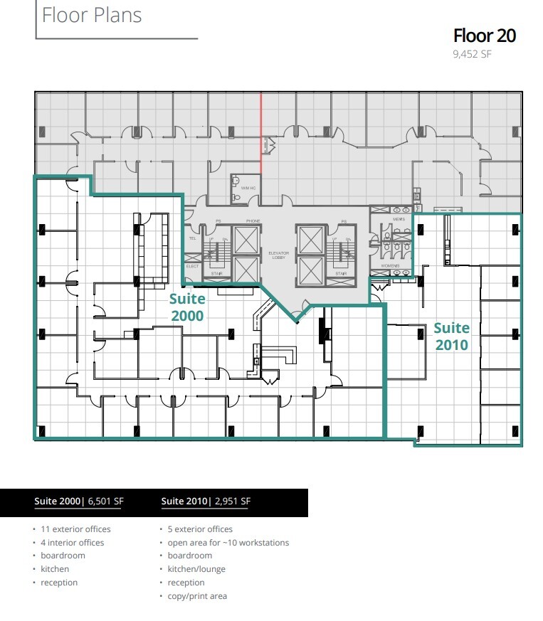 840 7th Ave SW, Calgary, AB à louer Plan d’étage– Image 1 sur 1
