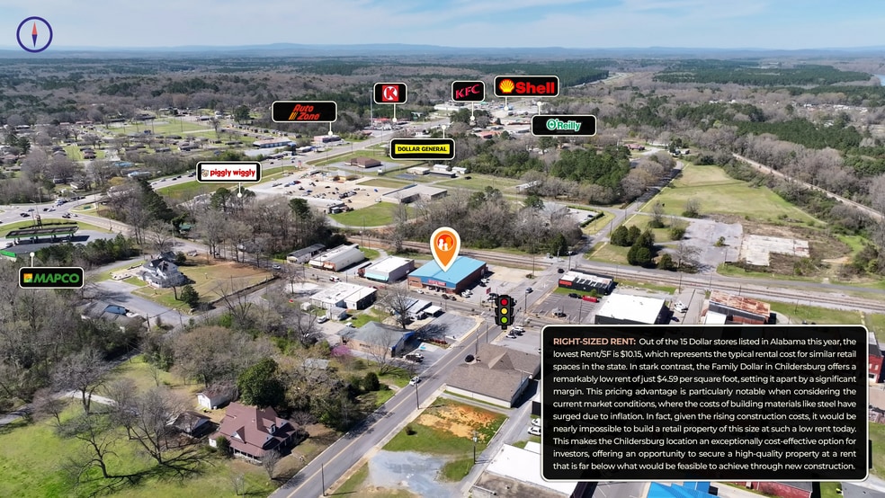 913 1st St SW, Childersburg, AL à vendre - Photo de l’immeuble – Image 2 sur 4
