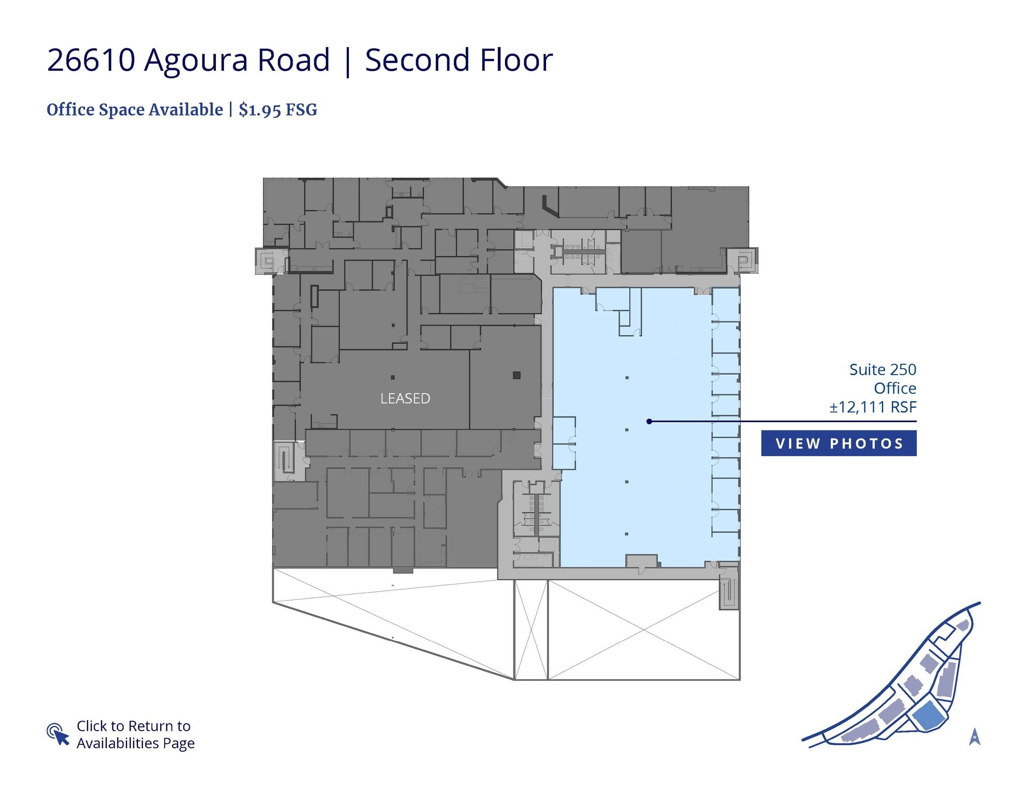 26610 Agoura Rd, Calabasas, CA à louer Plan d’étage– Image 1 sur 5