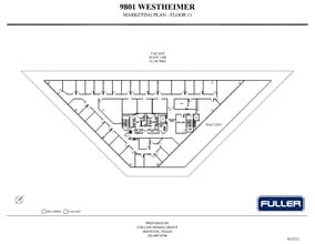 9801 Westheimer Rd, Houston, TX à louer Plan d’étage– Image 1 sur 2