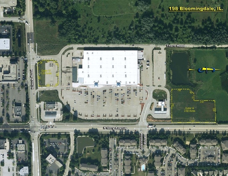 130 S Gary Ave, Bloomingdale, IL à louer - Aérien – Image 2 sur 3