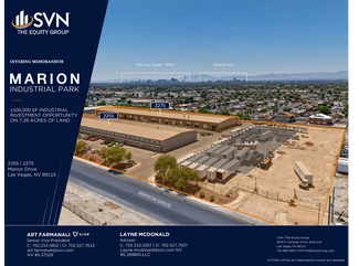 Plus de détails pour Marion Industrial Park – Local d’activités à vendre, Las Vegas, NV