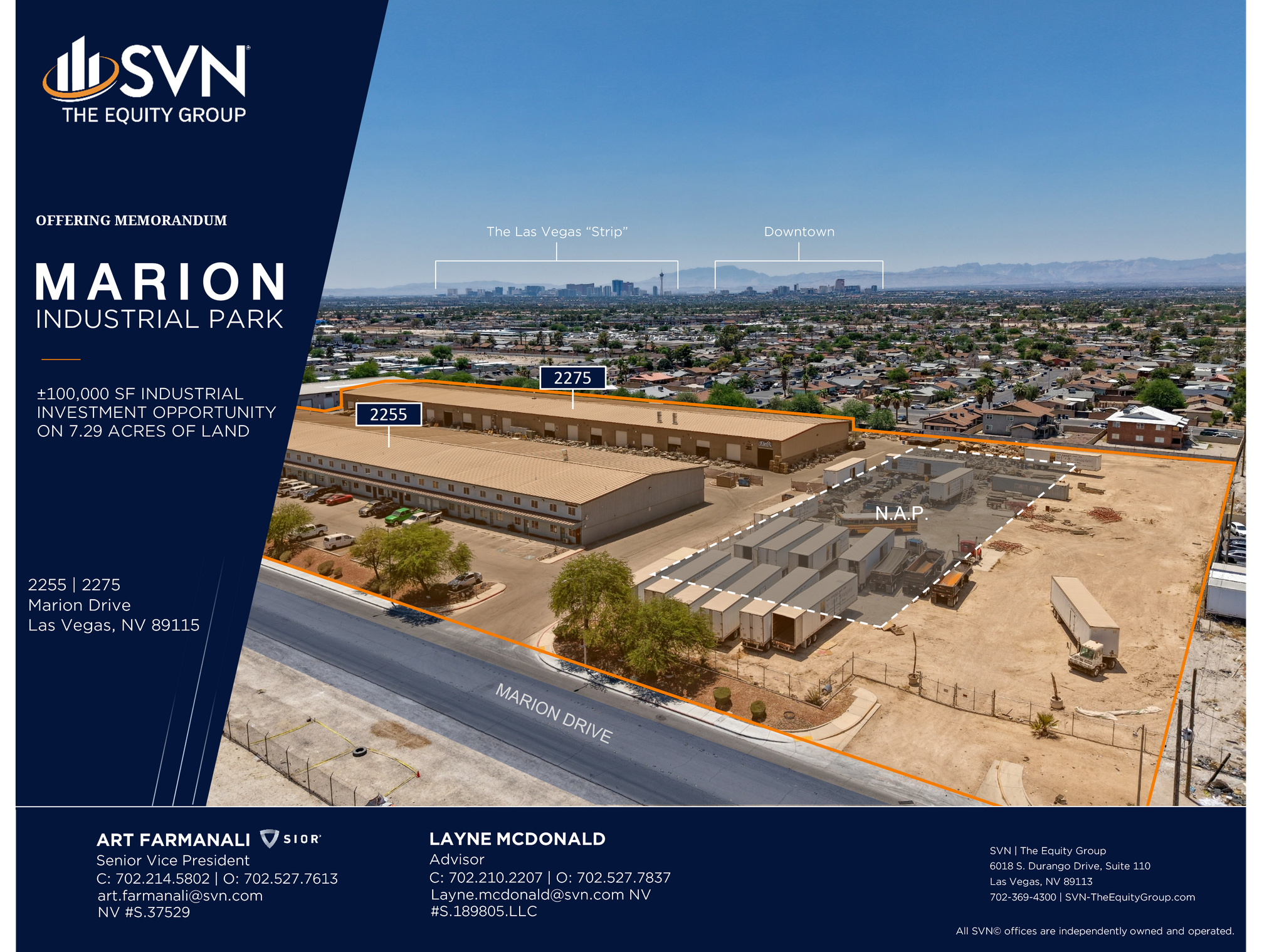 2275 Marion Dr, Las Vegas, NV à vendre Photo principale– Image 1 sur 7