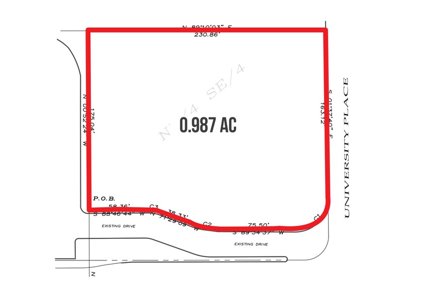 University Pl, Durant, OK à vendre - Plan de site – Image 2 sur 2