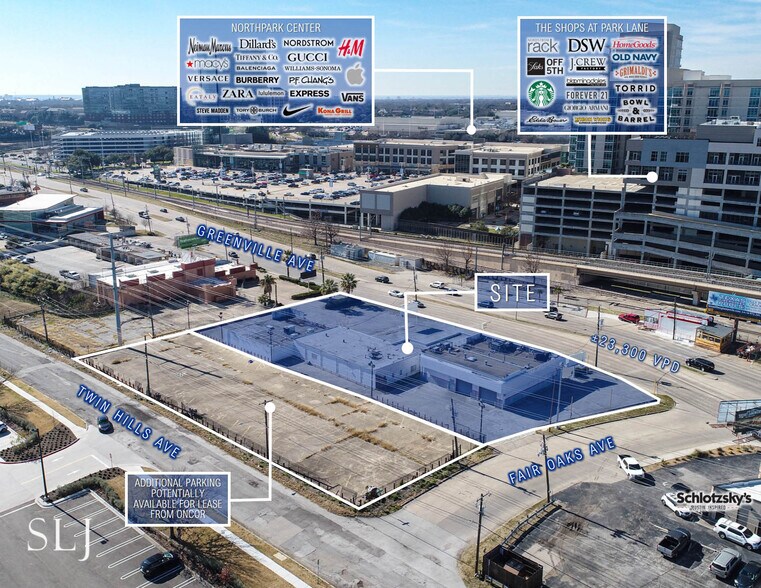 6846-6850 Greenville Ave, Dallas, TX à louer - Aérien – Image 2 sur 8