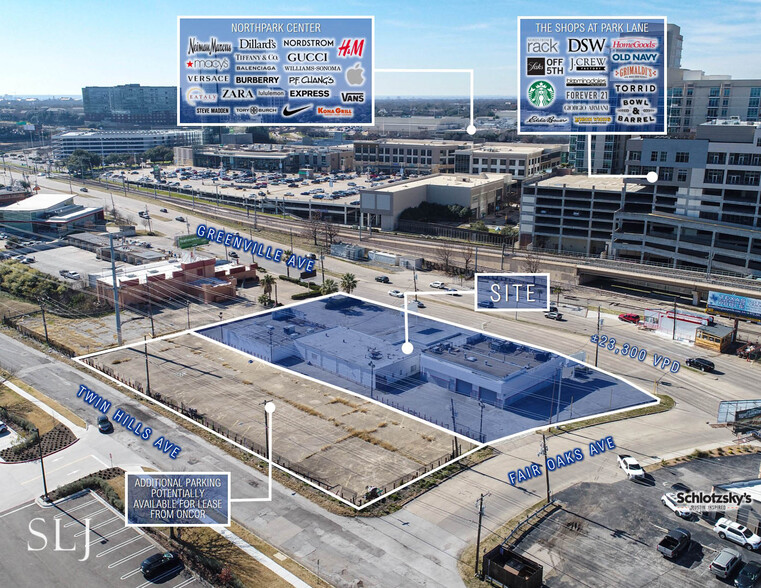 6846-6850 Greenville Ave, Dallas, TX à louer - Aérien – Image 2 sur 8