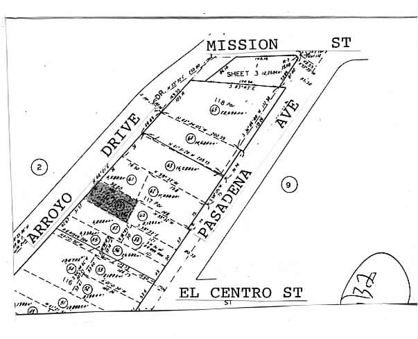 932 Arroyo Dr, South Pasadena, CA à vendre Plan cadastral– Image 1 sur 6