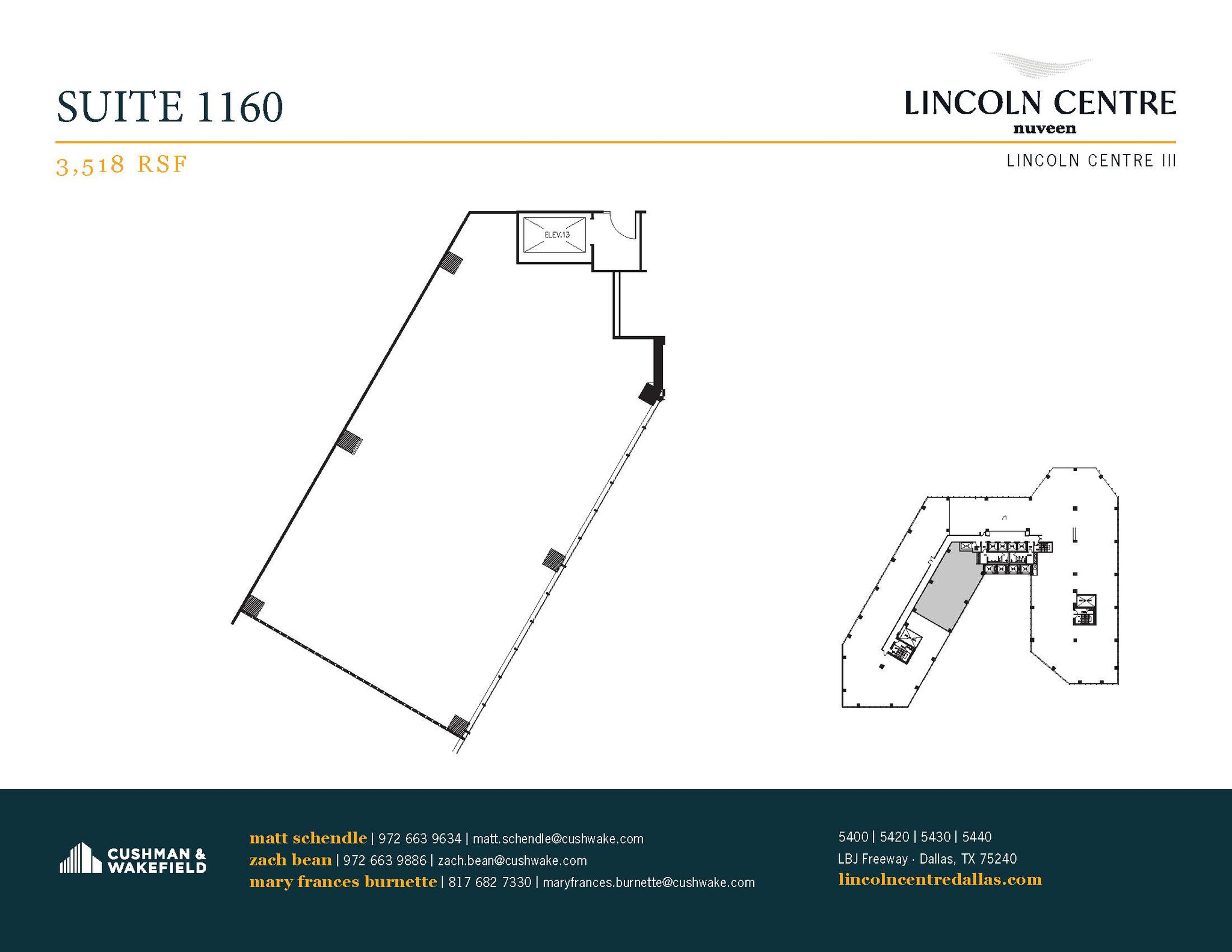 5400 Lyndon B Johnson Fwy, Dallas, TX à louer Plan d’étage– Image 1 sur 1