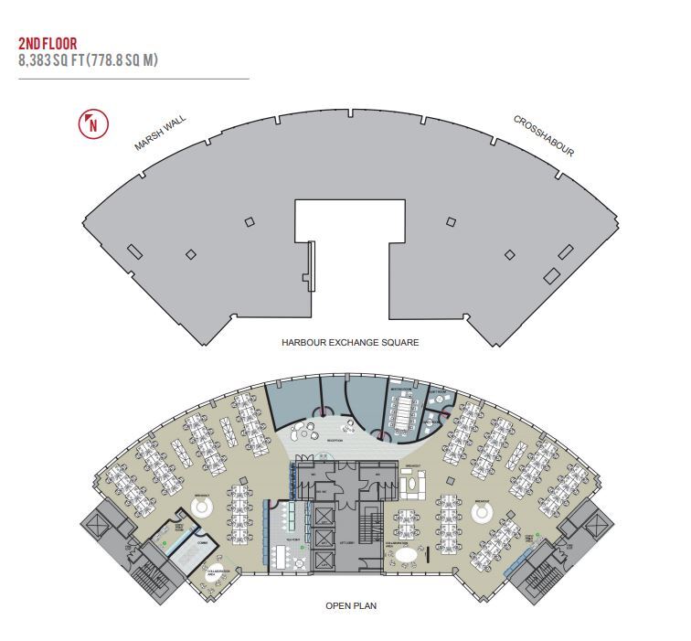 3 Harbour Exchange, Londres à vendre Plan d’étage– Image 1 sur 1