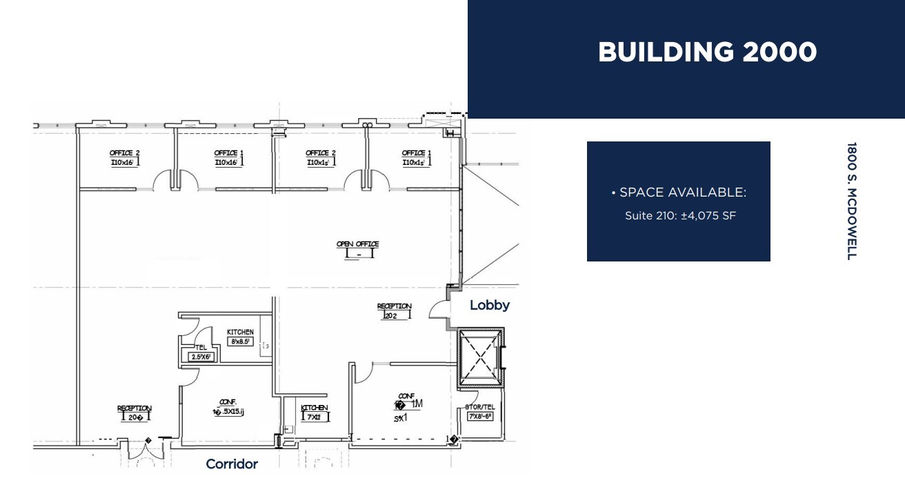 1800 S McDowell Blvd, Petaluma, CA à louer Plan d’étage– Image 1 sur 1