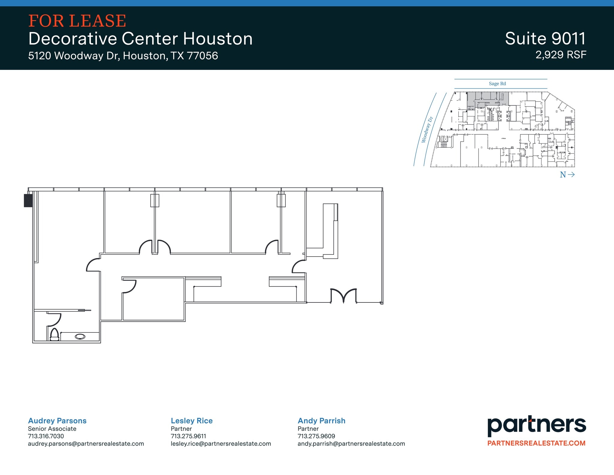 5120 Woodway Dr, Houston, TX à louer Plan de site– Image 1 sur 1