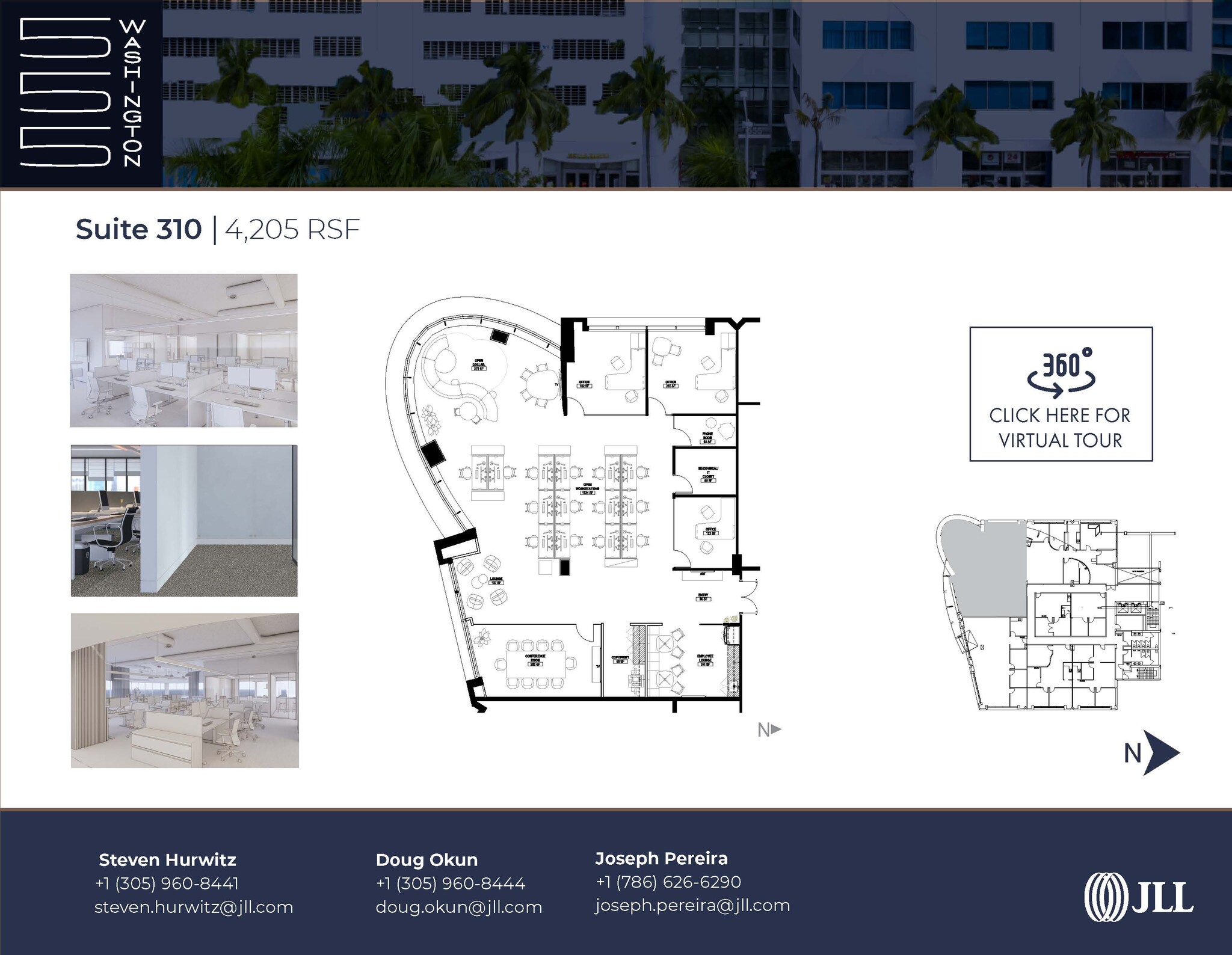 555 Washington Ave, Miami Beach, FL à louer Plan d’étage– Image 1 sur 54