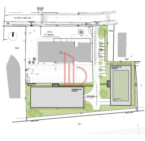 Bureau dans Bruges à louer - Plan de site – Image 1 sur 3