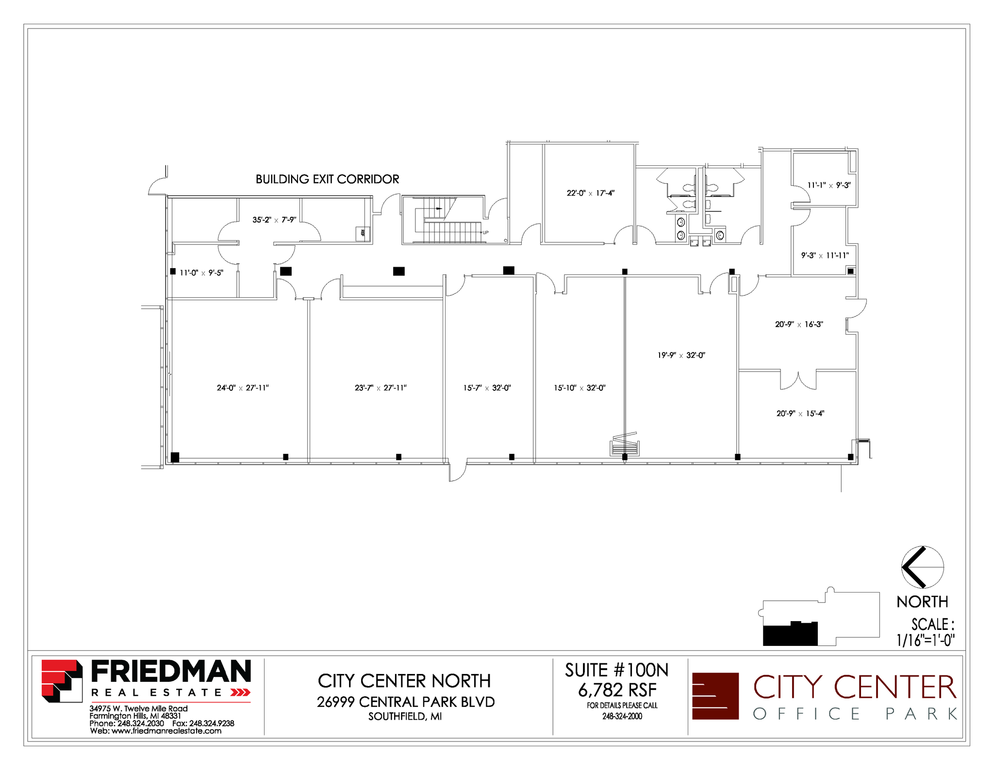 26777-26999 Central Park Blvd, Southfield, MI à louer Plan d’étage– Image 1 sur 2